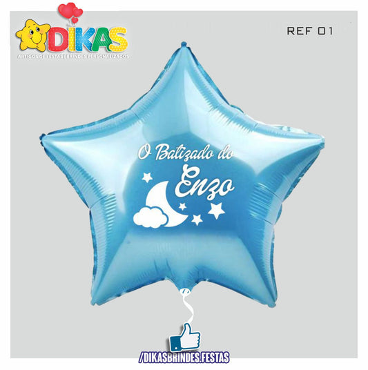BALÃO FOIL PERSONALIZADO - BATIZADO