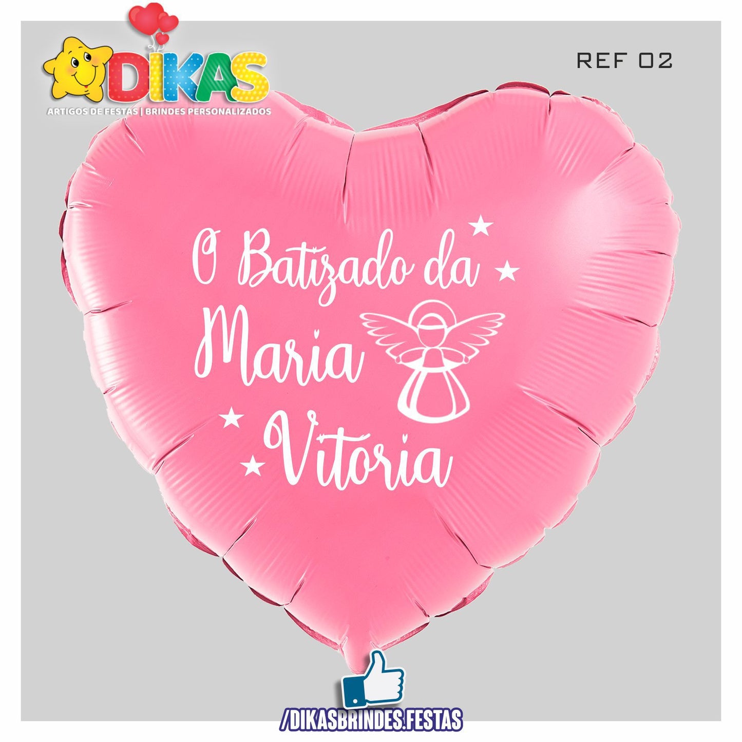 BALÃO FOIL PERSONALIZADO - BATIZADO