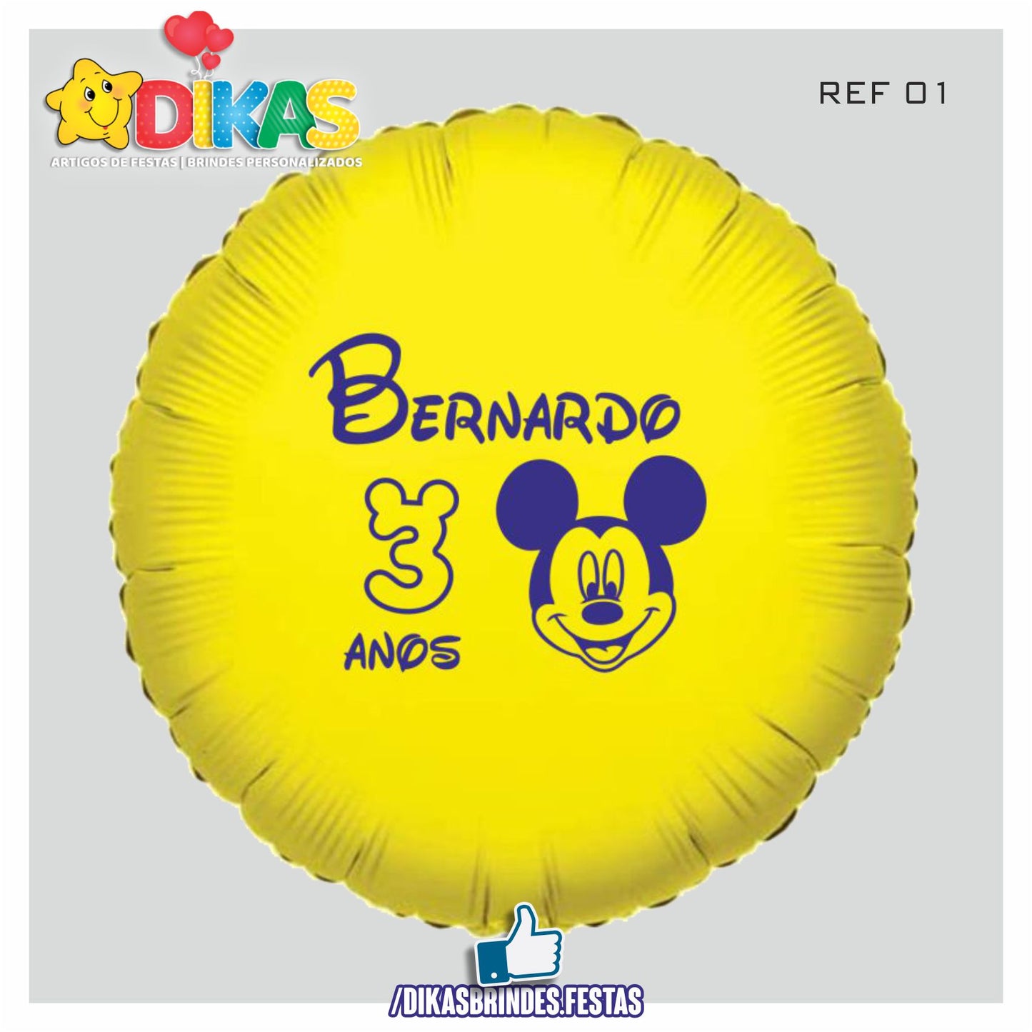 BALÃO FOIL PERSONALIZADO - MICKEY