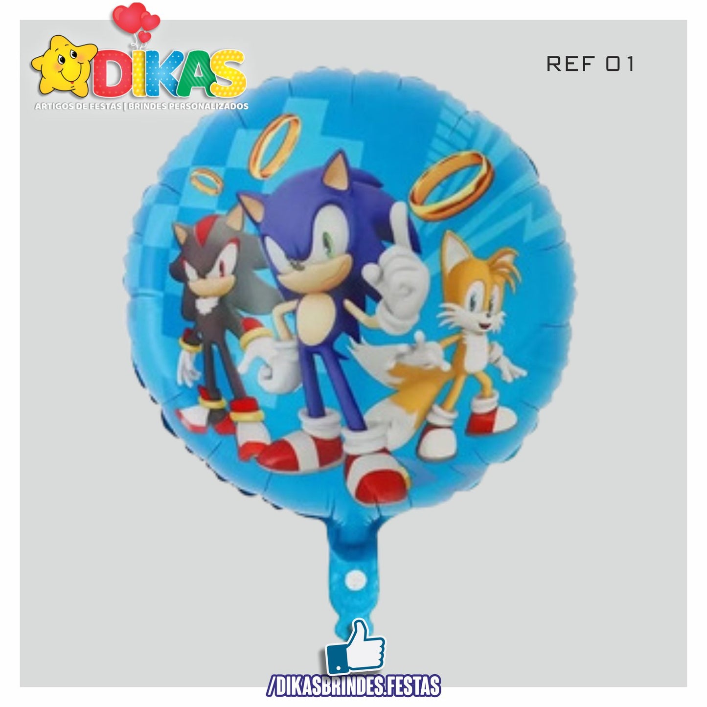 BALÃO FOIL - SONIC