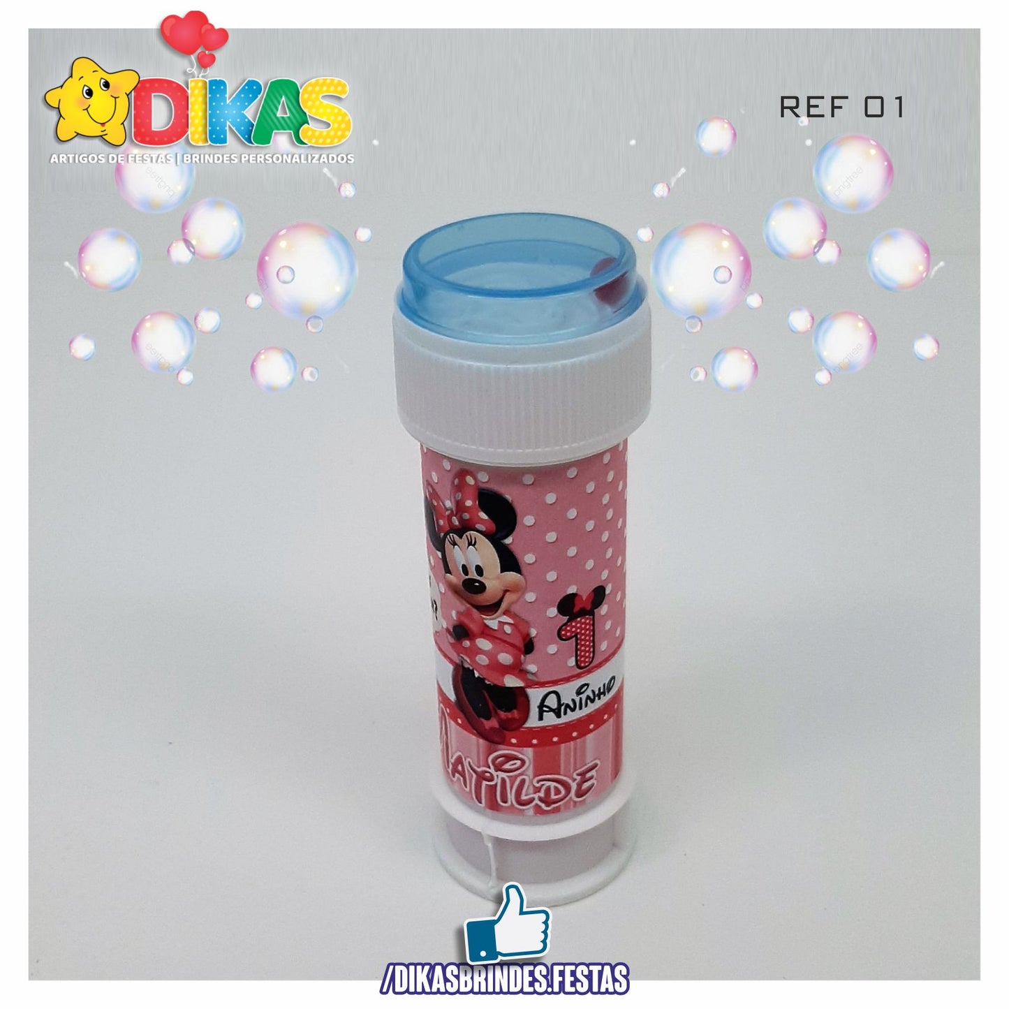 BOLHA DE SABÃO - MINNIE ROSA