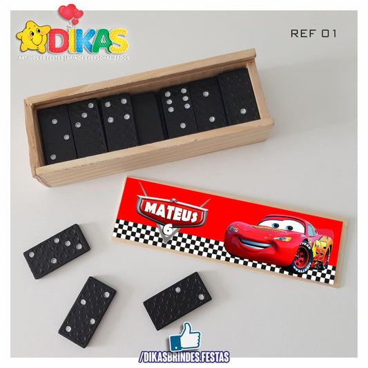 DOMINÓ C/ CAIXINHA PERSONALIZADA - CARS