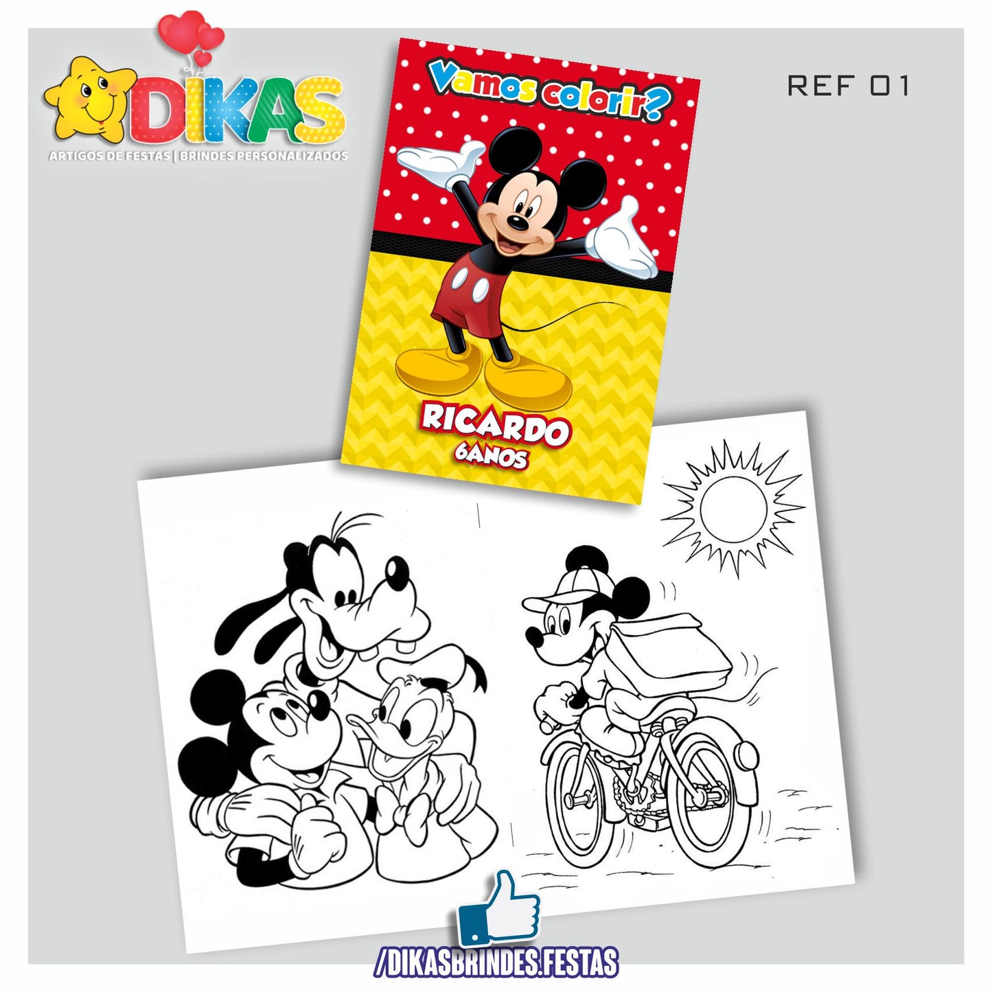 LIVRINHO PARA COLORIR - MICKEY