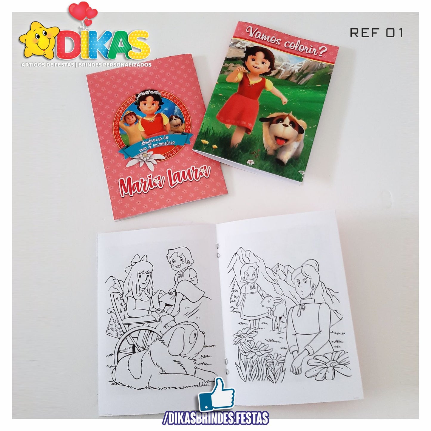 LIVRINHO PARA COLORIR - HEIDI
