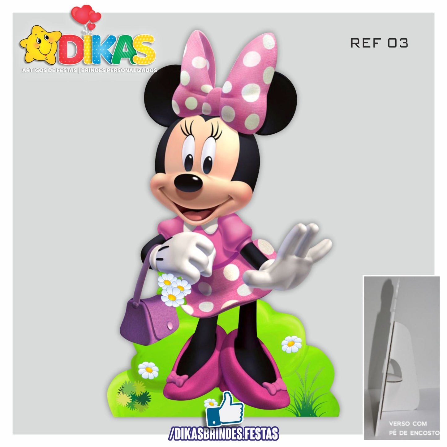 CENÁRIO PARA MESA - MINNIE ROSA