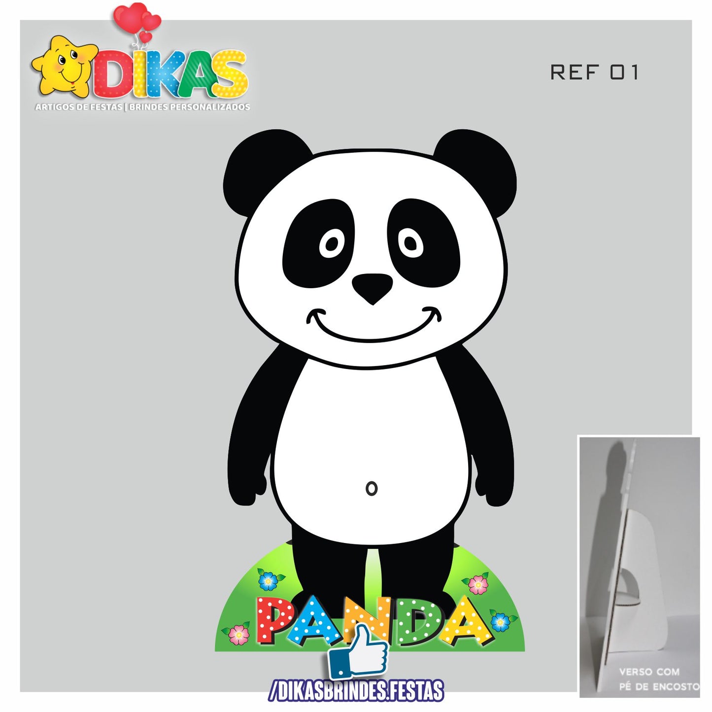 CENÁRIO PARA MESA - PANDA E OS AMIGOS