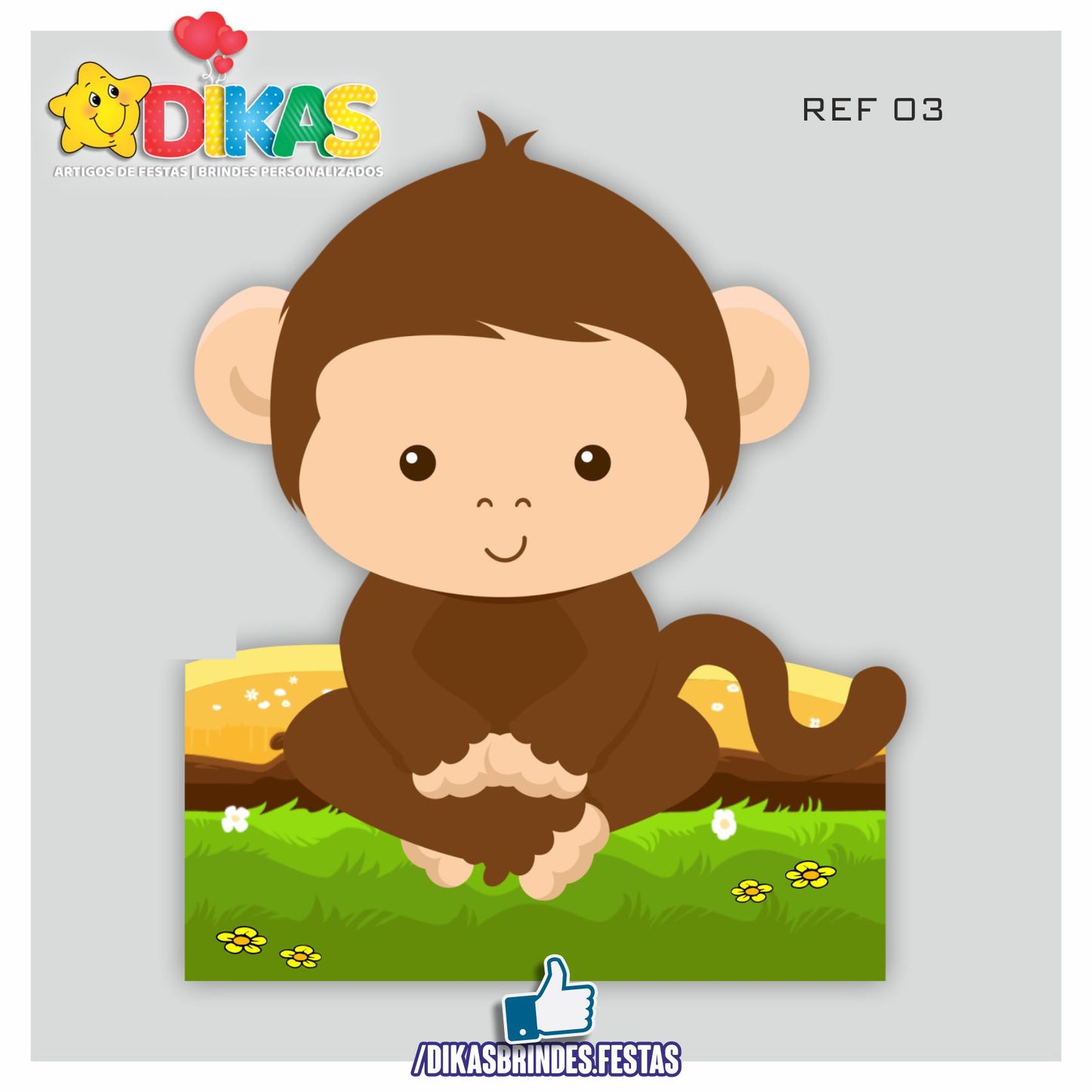 CENÁRIO PARA MESA - ANIMAIS DA SELVA