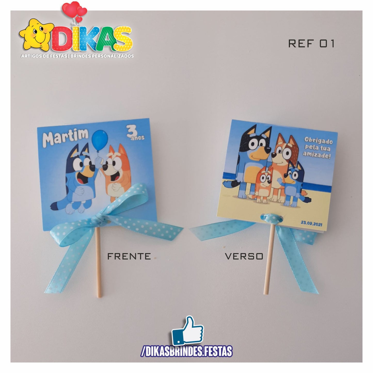 CHUPA PERSONALIZADO - BLUEY