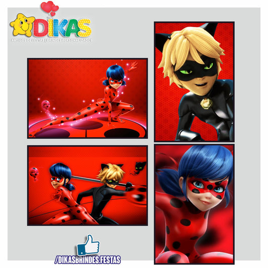 CARTAZES P/ DECORAÇÃO DE PAREDE - LADYBUG