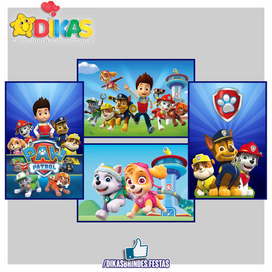 CARTAZES P/ DECORAÇÃO DE PAREDE - PATRULHA PATA