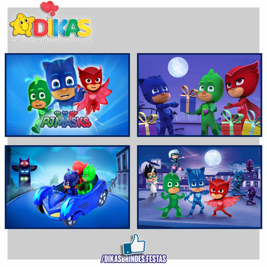 CARTAZES P/ DECORAÇÃO DE PAREDE - PJMASKS