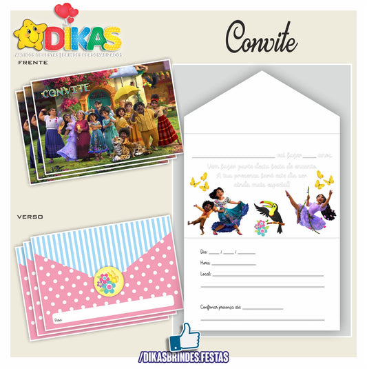 CONVITES DE ANIVERSÁRIO - ENCANTO