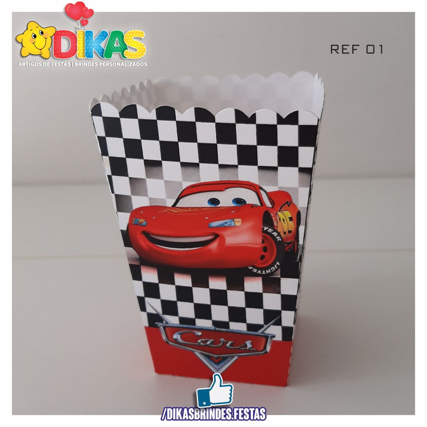 CAIXA DE PIPOCA/BATATA - CARS