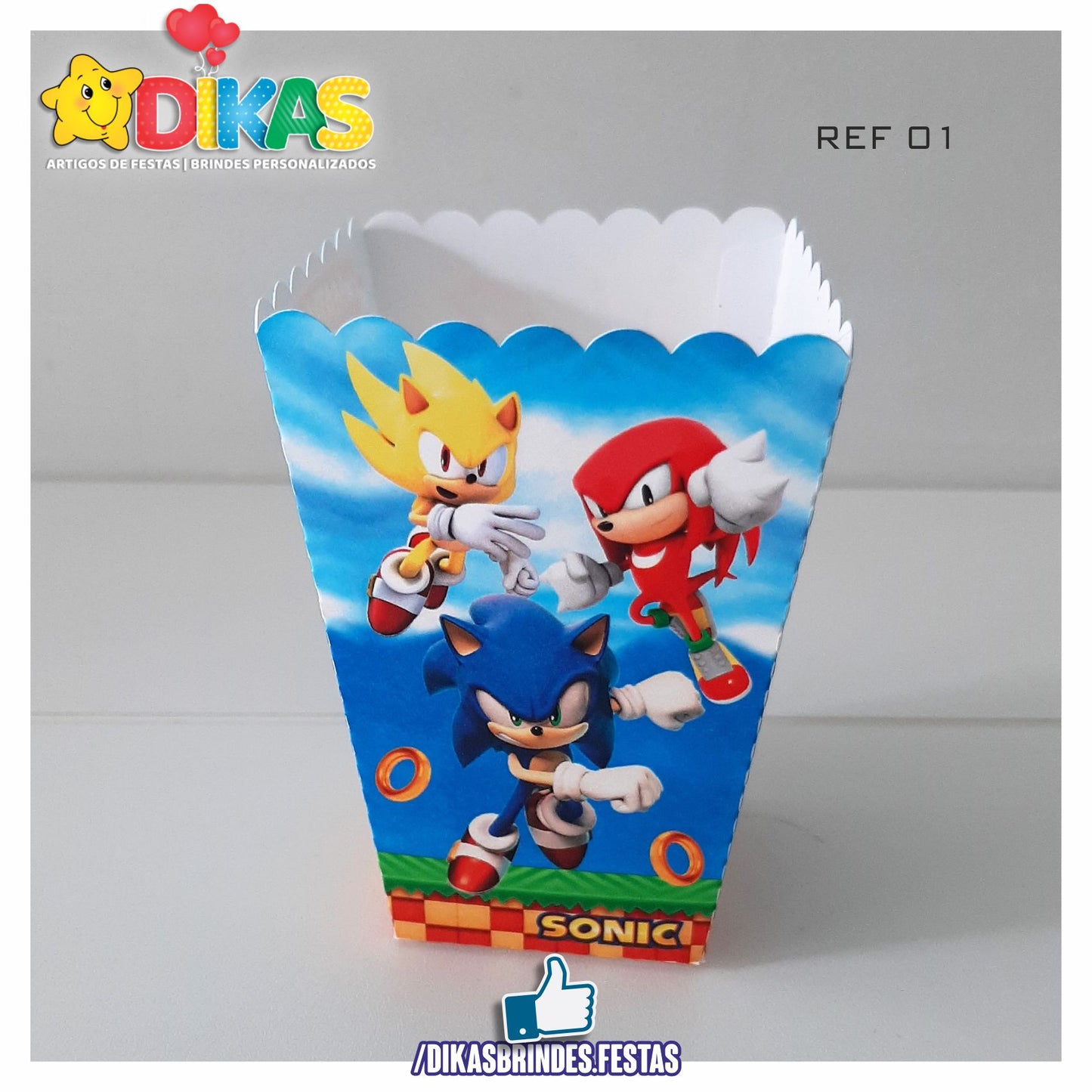 CAIXA DE PIPOCA/BATATA - SONIC