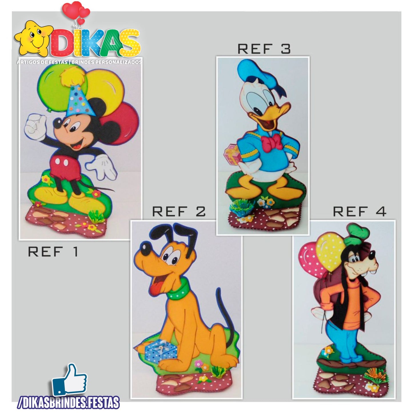 DECORAÇÃO ARTESANAL "E.V.A." - MICKEY