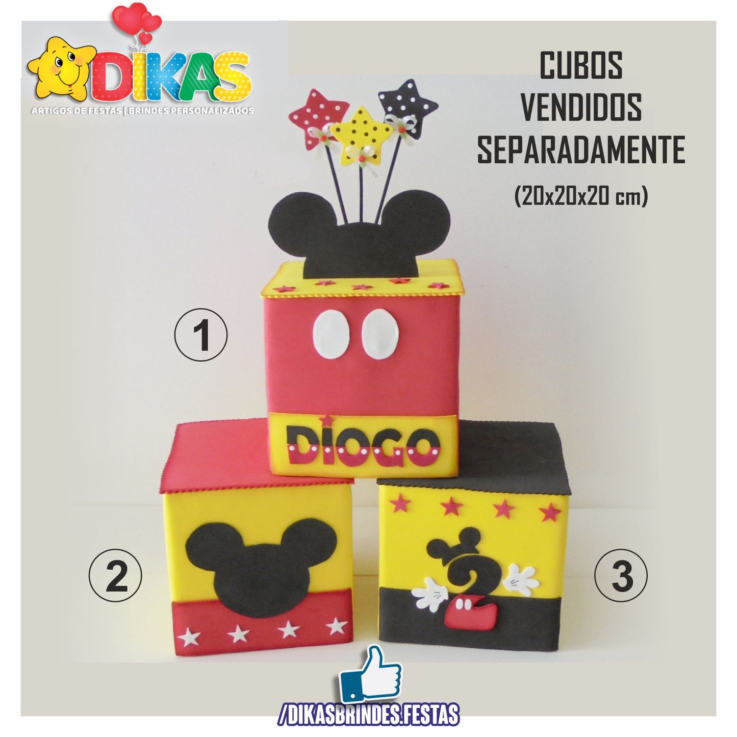 DECORAÇÃO ARTESANAL "E.V.A." - MICKEY