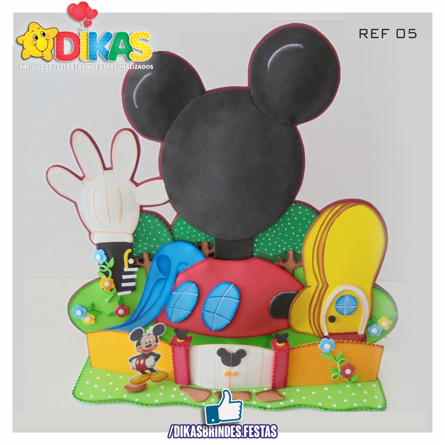 DECORAÇÃO ARTESANAL "E.V.A." - MICKEY