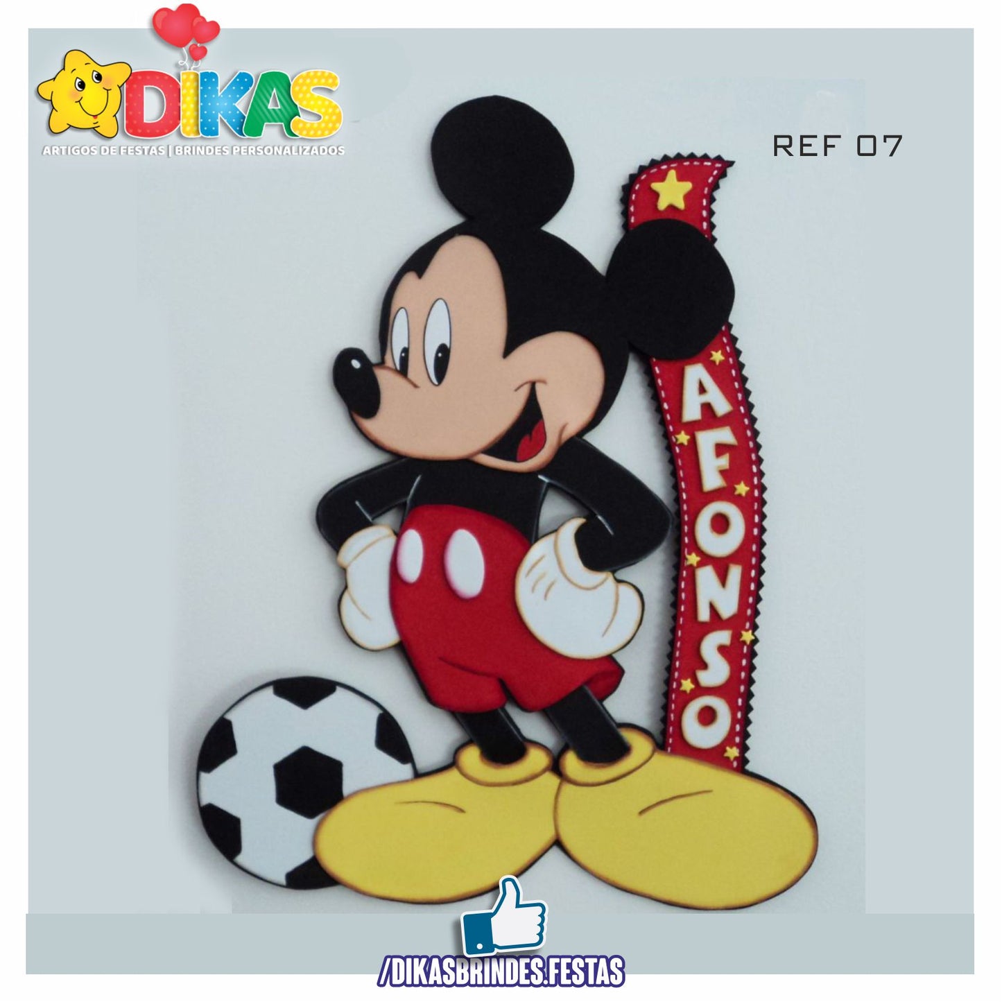 DECORAÇÃO ARTESANAL "E.V.A." - MICKEY