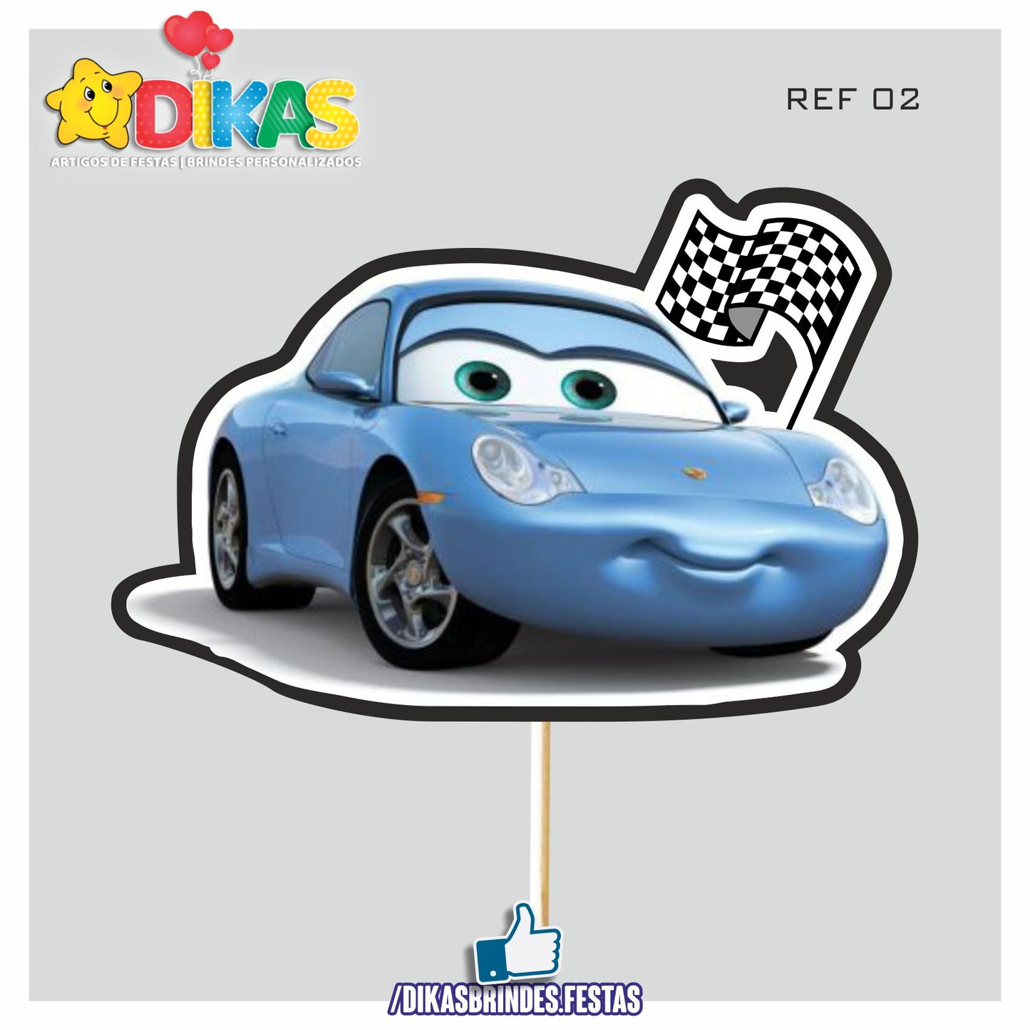 FIGURAS DECORATIVAS PARA BOLO - CARS