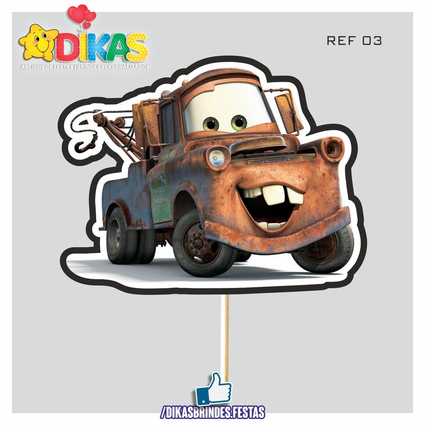 FIGURAS DECORATIVAS PARA BOLO - CARS