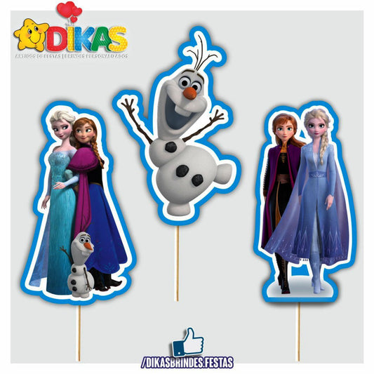 FIGURAS DECORATIVAS PARA BOLO - FROZEN