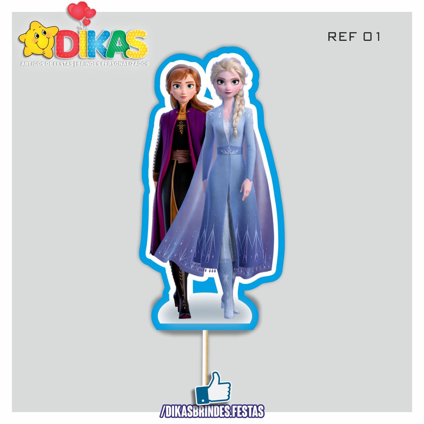 FIGURAS DECORATIVAS PARA BOLO - FROZEN