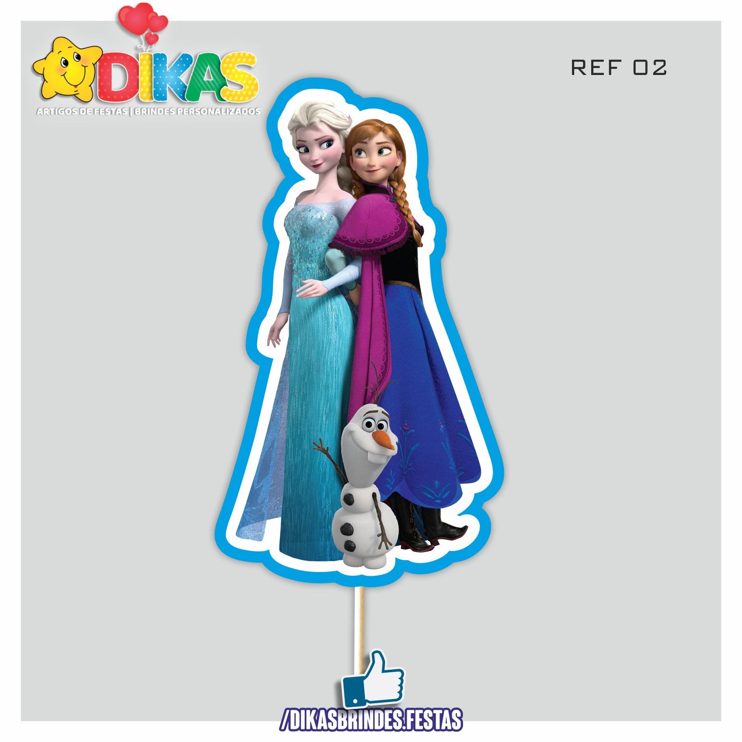 FIGURAS DECORATIVAS PARA BOLO - FROZEN