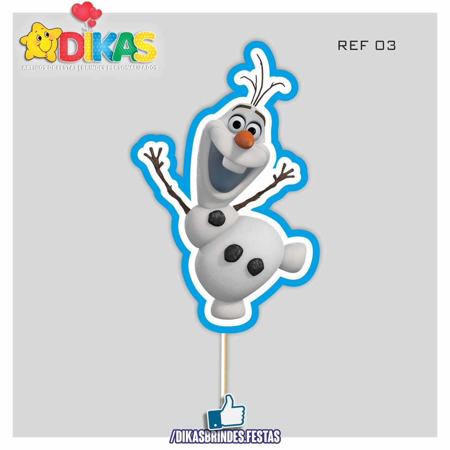 FIGURAS DECORATIVAS PARA BOLO - FROZEN