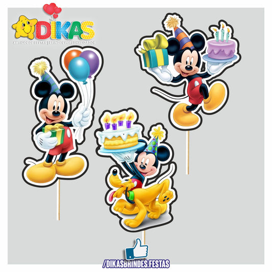 FIGURAS DECORATIVAS PARA BOLO - MICKEY
