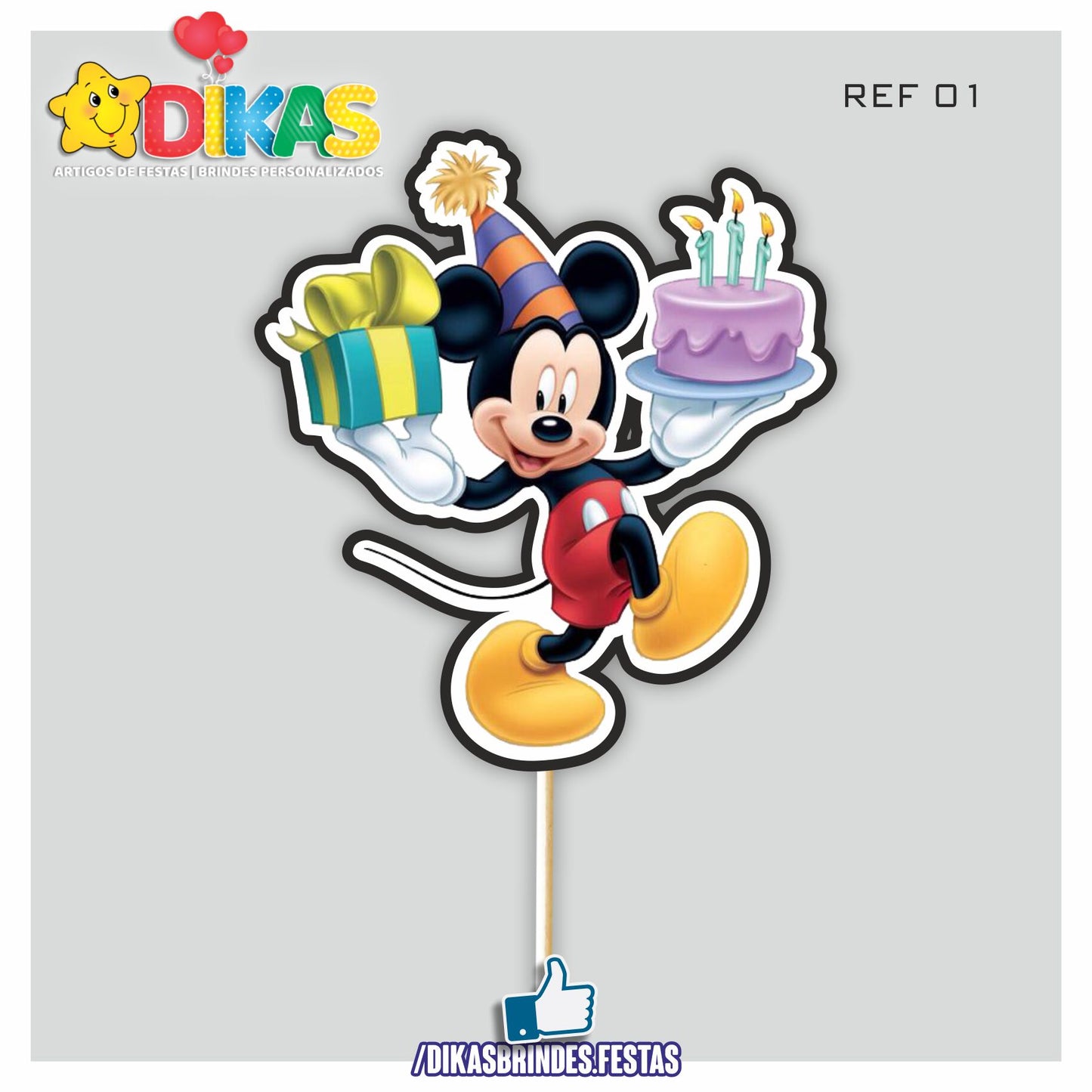 FIGURAS DECORATIVAS PARA BOLO - MICKEY