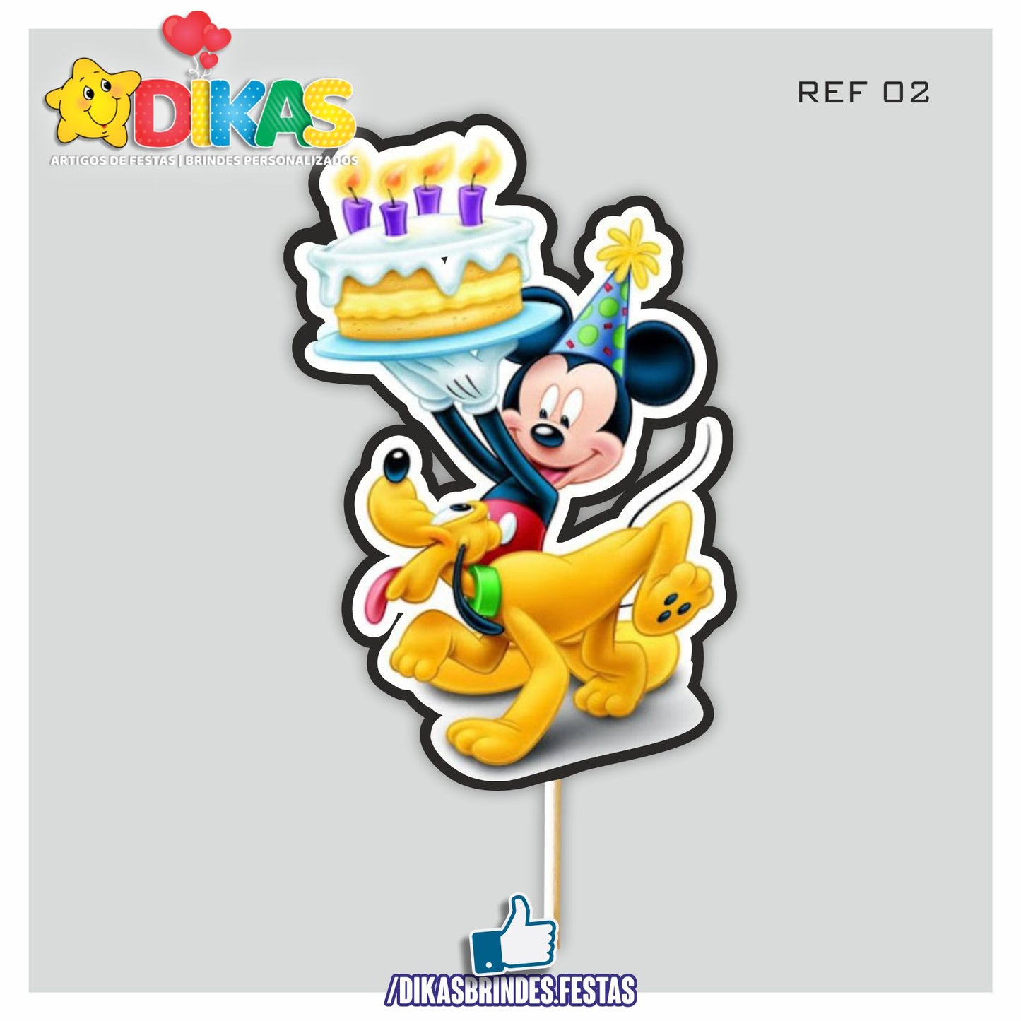 FIGURAS DECORATIVAS PARA BOLO - MICKEY