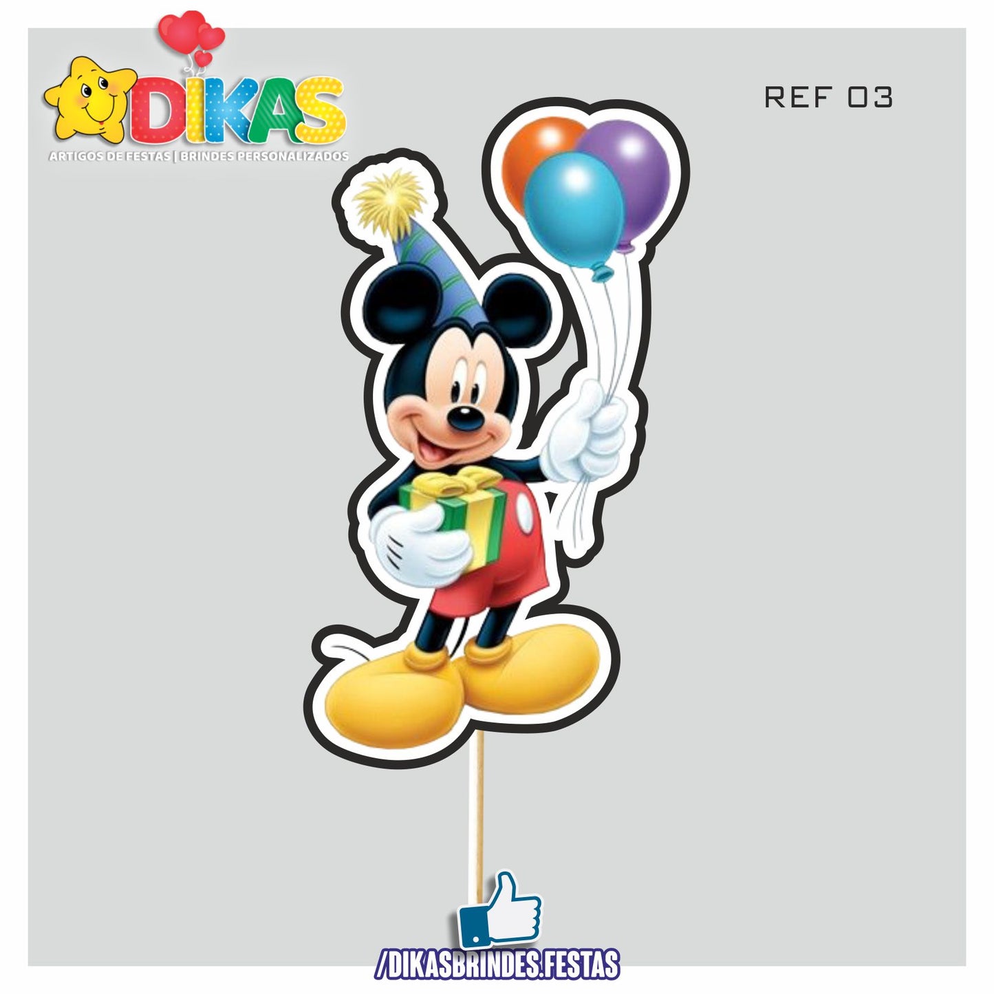 FIGURAS DECORATIVAS PARA BOLO - MICKEY