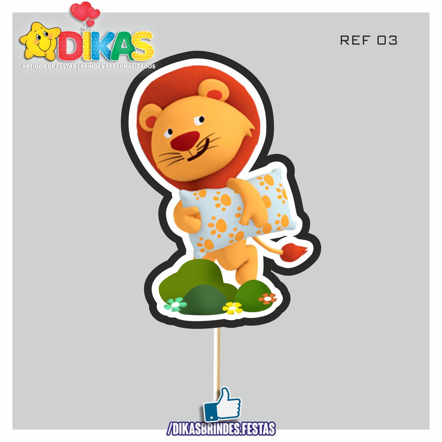 FIGURAS DECORATIVAS PARA BOLO - PANDA E OS AMIGOS
