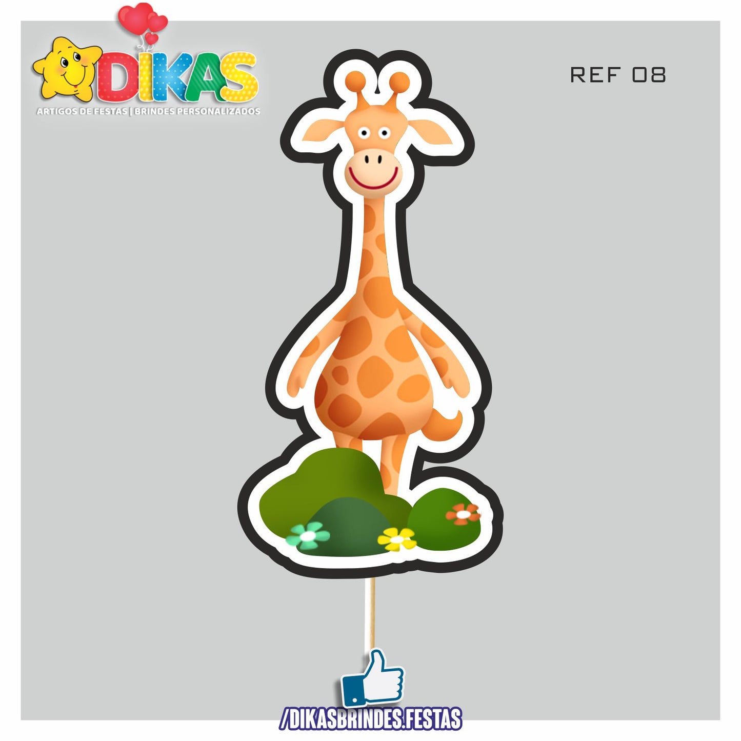 FIGURAS DECORATIVAS PARA BOLO - PANDA E OS AMIGOS