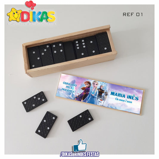 DOMINÓ C/ CAIXINHA PERSONALIZADA - FROZEN