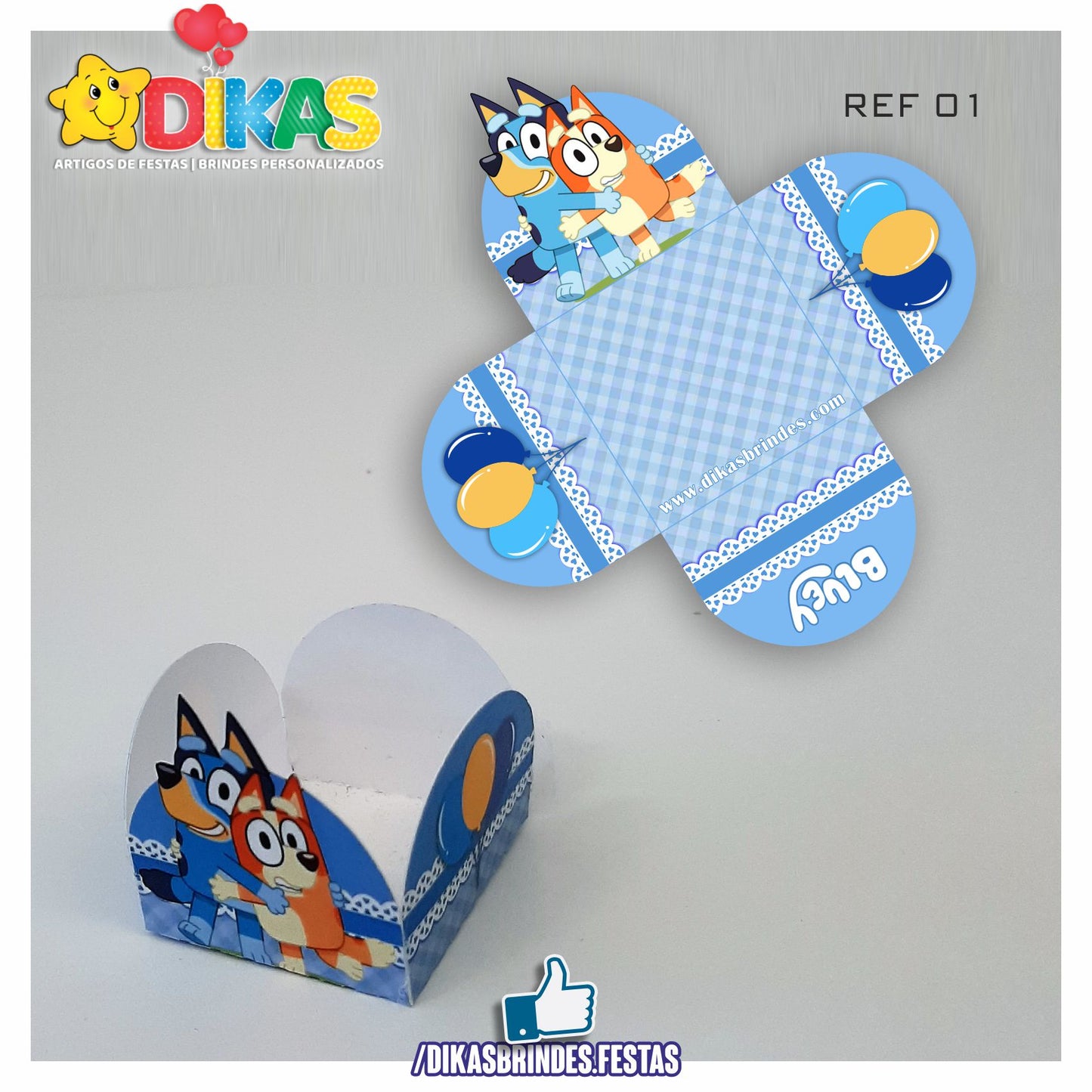PORTA-FORMINHAS TEMÁTICAS - BLUEY