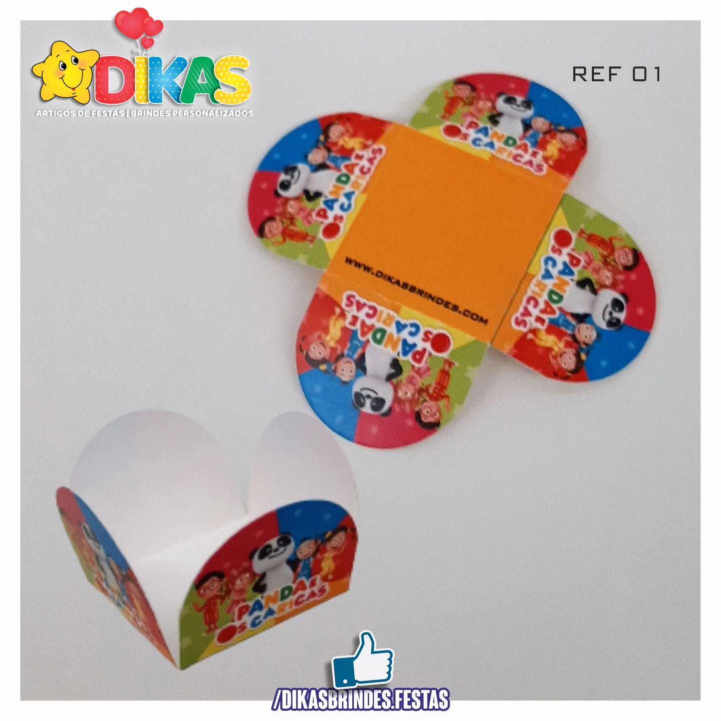 PORTA-FORMINHAS TEMÁTICAS - PANDA E OS CARICAS