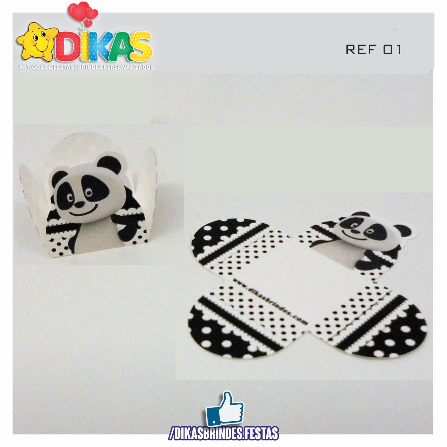 PORTA-FORMINHAS TEMÁTICAS - PANDA E OS AMIGOS
