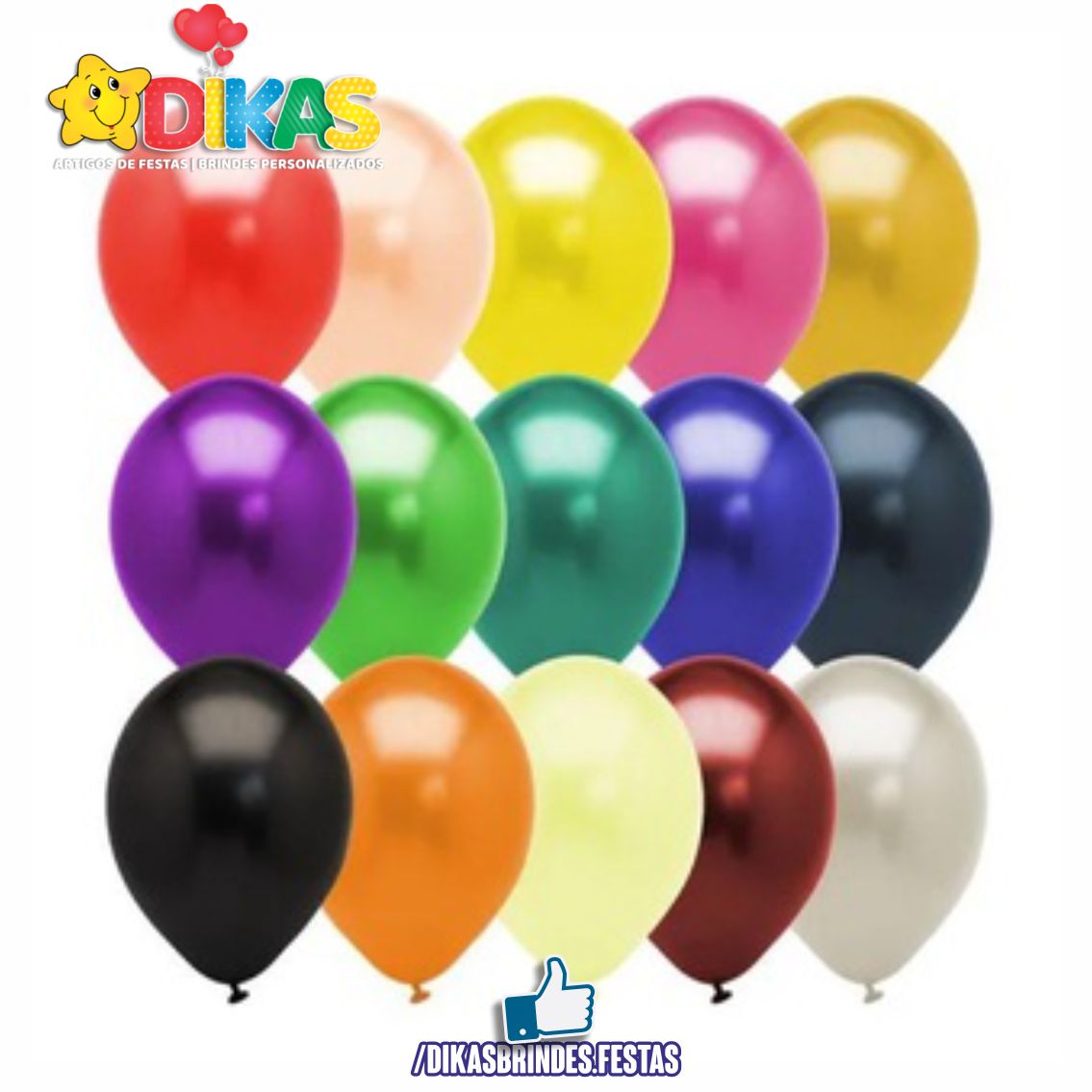 BALÕES LÁTEX (cores simples)