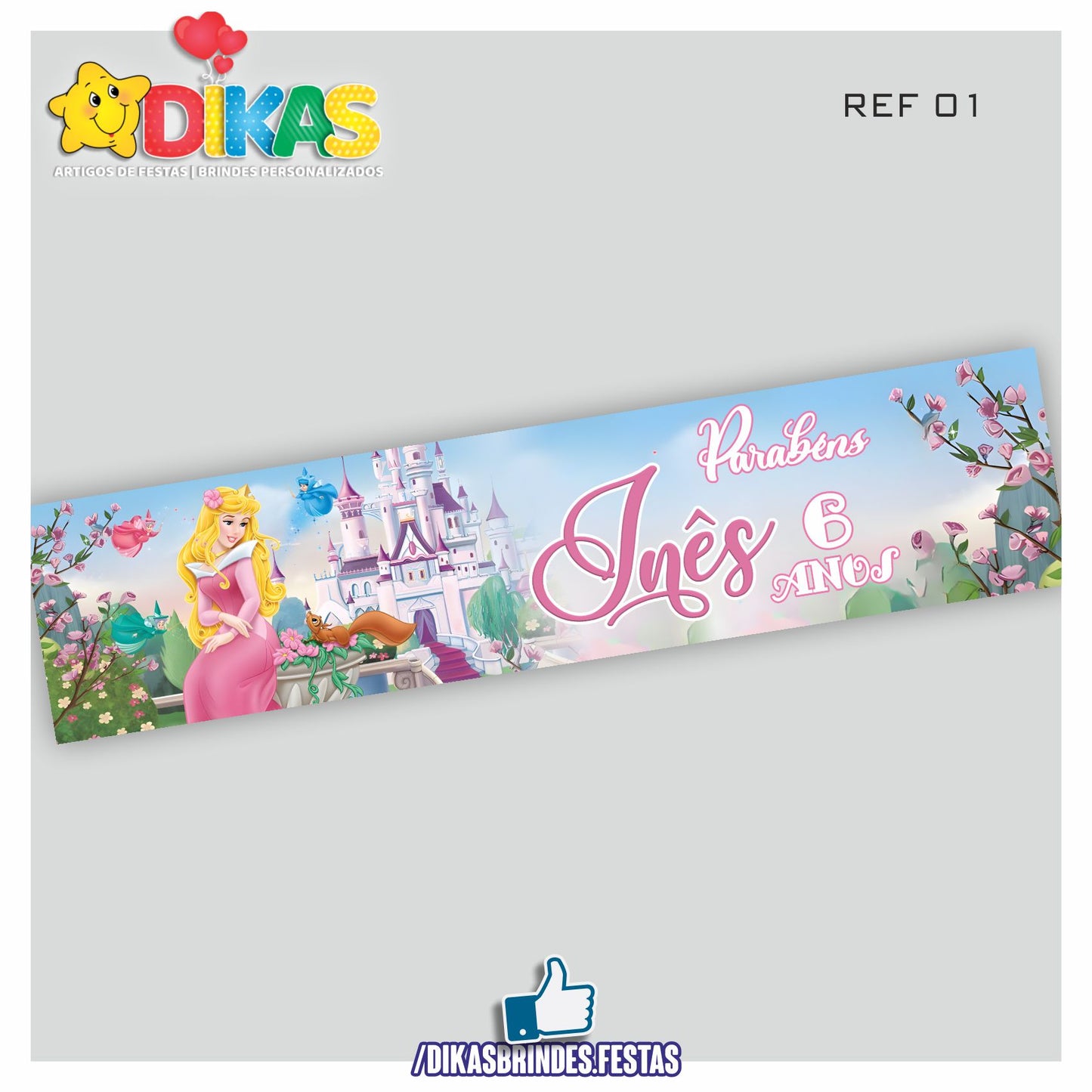 FAIXA TEMÁTICA E/OU PERSONALIZADA - AURORA
