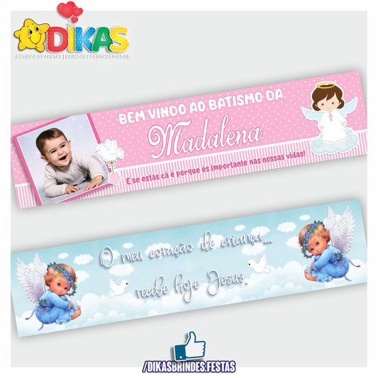 FAIXA TEMÁTICA E/OU PERSONALIZADA - BATIZADO