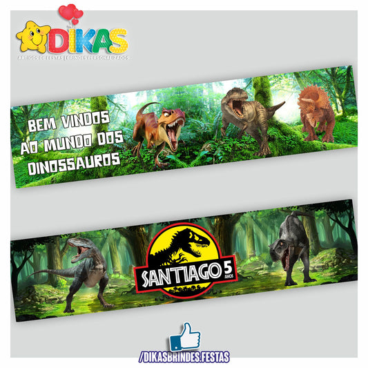 FAIXA TEMÁTICA E/OU PERSONALIZADA - DINOSSAUROS