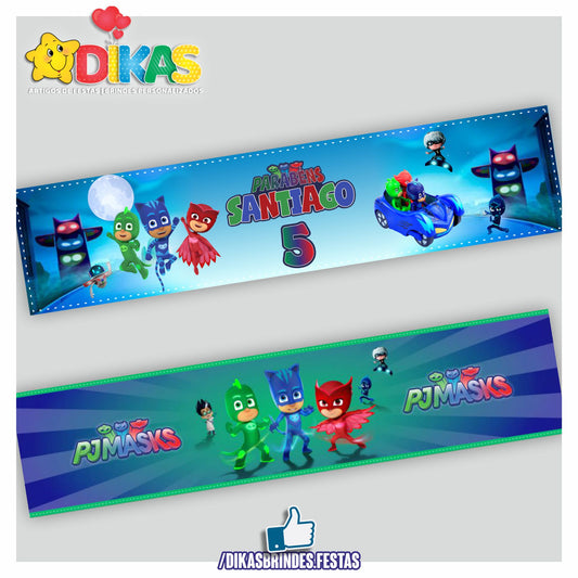 FAIXA TEMÁTICA E/OU PERSONALIZADA - PJMASKS