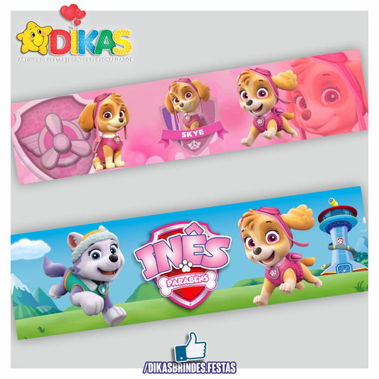 FAIXA TEMÁTICA E/OU PERSONALIZADA - SKYE