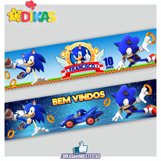 FAIXA TEMÁTICA E/OU PERSONALIZADA - SONIC