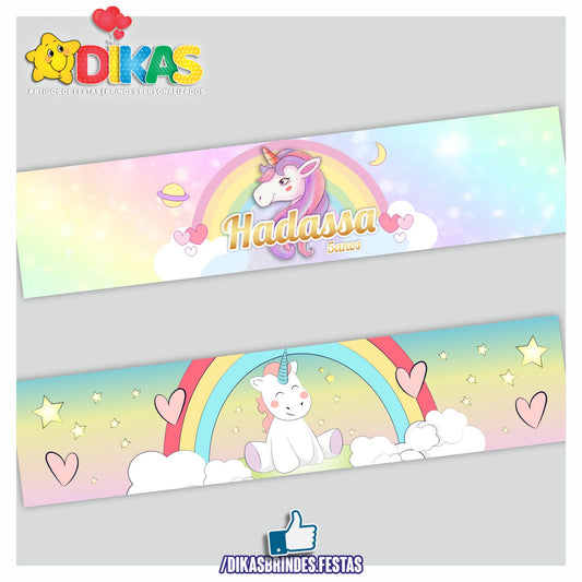 FAIXA TEMÁTICA E/OU PERSONALIZADA - UNICÓRNIO