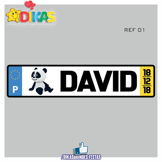 MATRICULA PERSONALIZADA - PANDA E OS AMIGOS