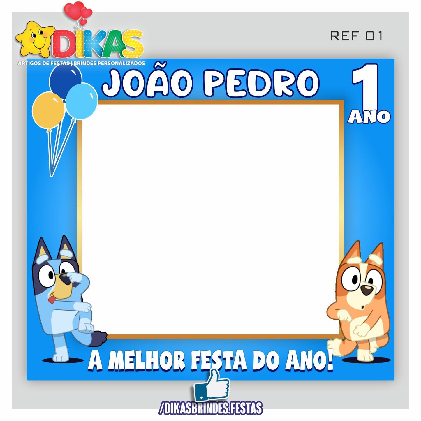 MOLDURA PARA FOTOS - BLUEY