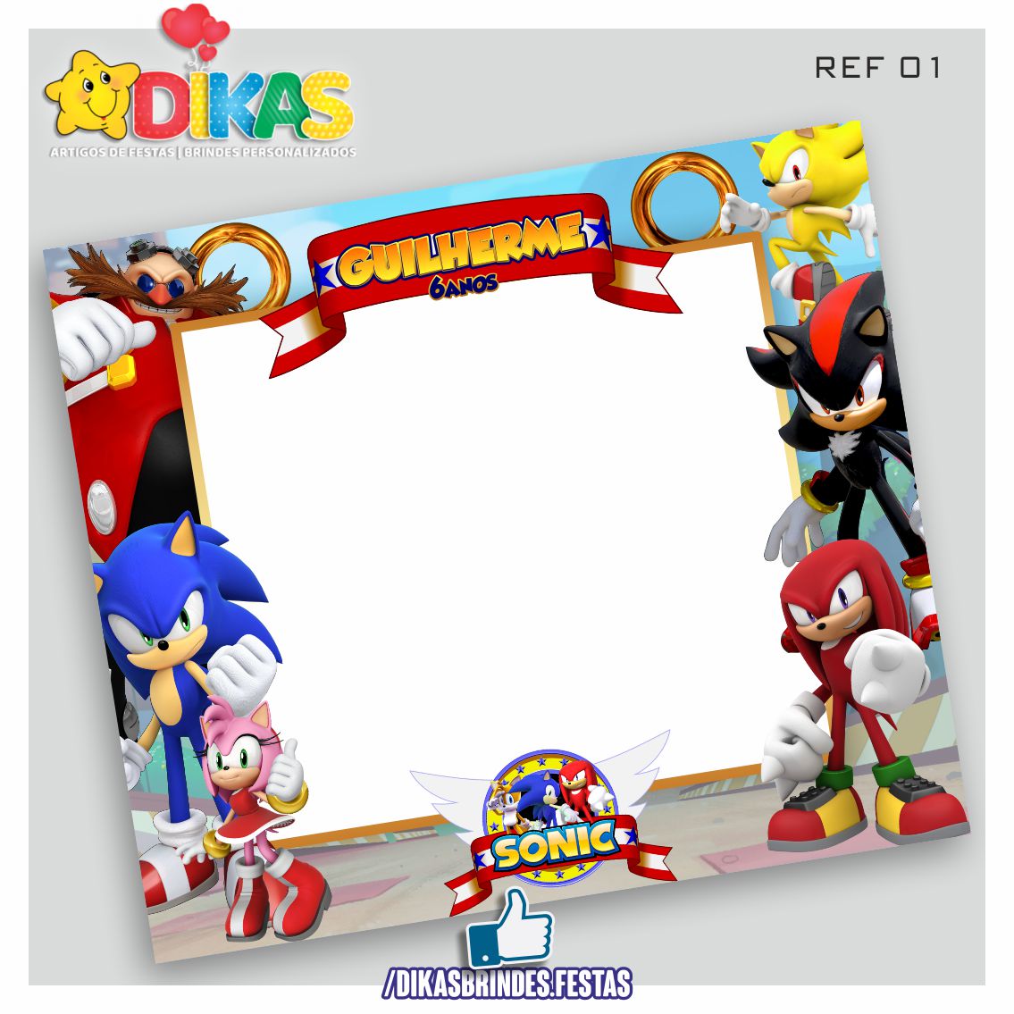 MOLDURA PARA FOTOS - SONIC