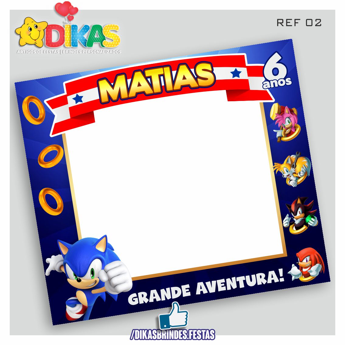 MOLDURA PARA FOTOS - SONIC